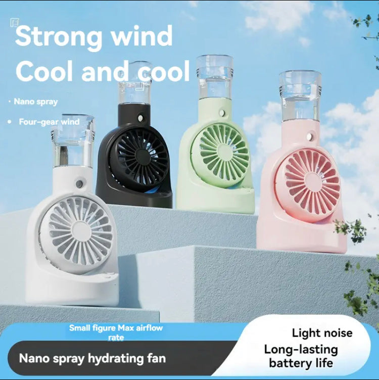 Water Restocking Spray Fan, Portable Outdoor Humidifying Fan, Household Office Fan Water Restocking Spray Fan, Portable Outdoor Humidifying Fan, Household Office Fan